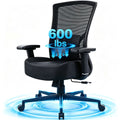 HYSpacerX 600lbs Office Chair, Big and Tall Ergonomic Desk Chair with Wide Seat, Breathable Mesh Back, Adjustable Lumbar Support, Executive Chair for Home Office